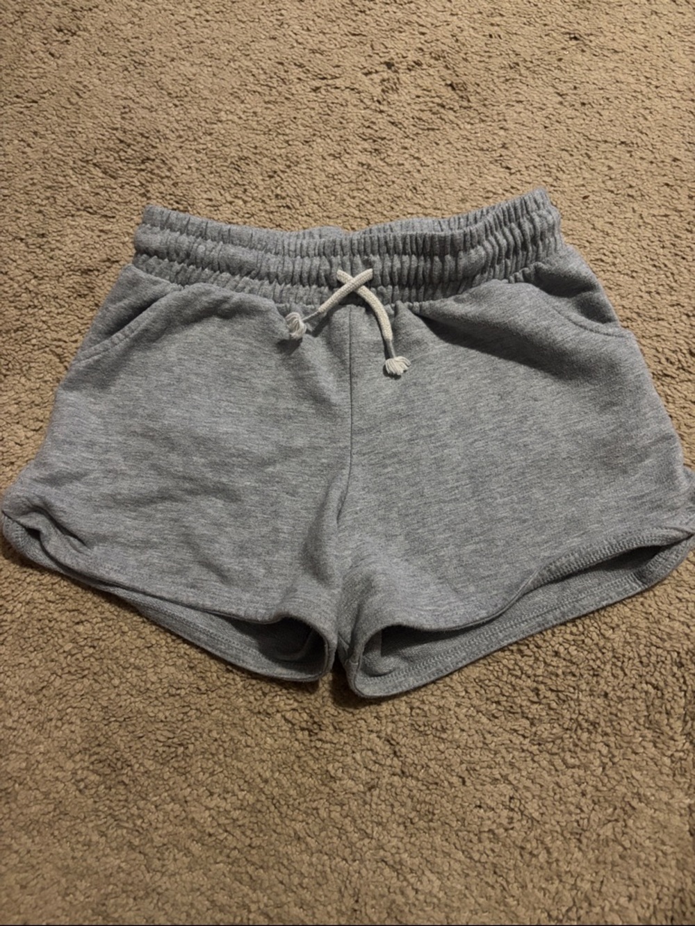 Girls Cat & Jack Gray Pull-On Knit Shorts